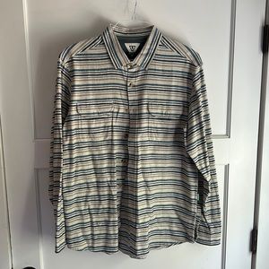 VISSLA flannel material light button down | Mint condition